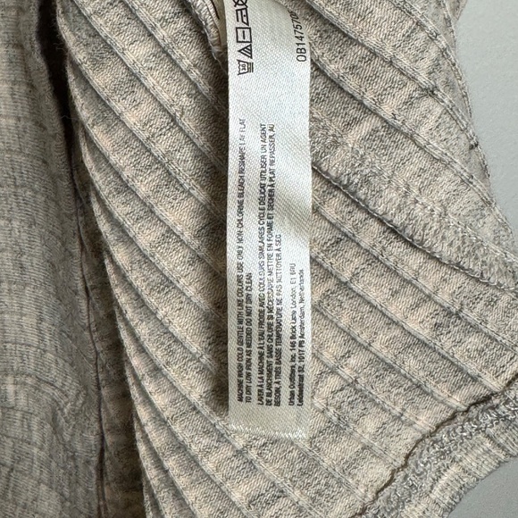 Daily Practice by Anthropologie Ribbed Mini Dress in Oatmeal Sz M - Picture 8 of 9